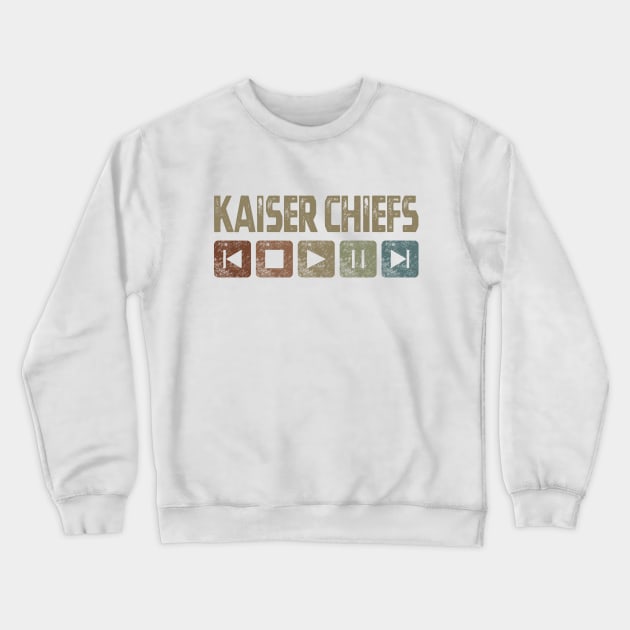 Kaiser Chiefs Control Button Crewneck Sweatshirt by besomethingelse